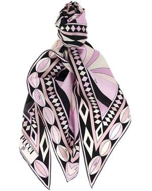 PUCCI Triangle Scarf - White