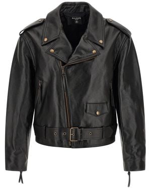 Balmain Biker Jacket - Black