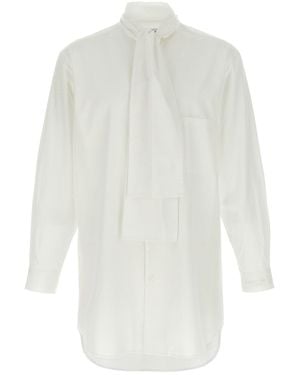 Yohji Yamamoto Lavallière Collar Shirt - White