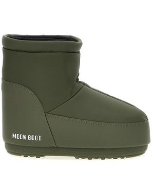 Moon Boot 'icon Low Nolace' Ankle Boots - Green