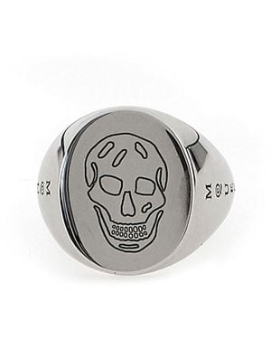 McQueen Ring "Signet" - Mettallic