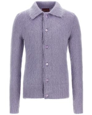 Gucci 'polo' Cardigan - Purple