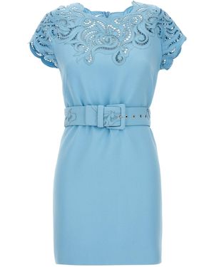 Ermanno Scervino Lace Dress - Blue