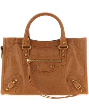 Balenciaga 'le City S' Handbag - Brown