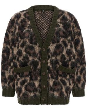 R13 Cardigan Animalier - Nero