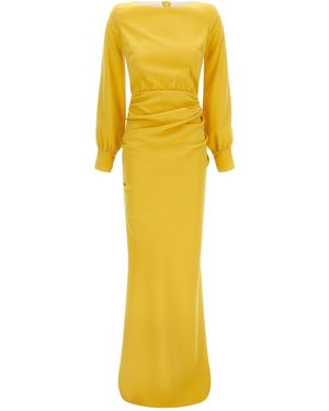 Elisabetta Franchi 'red Carpet' Dress - Yellow