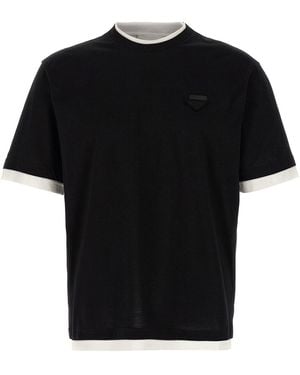 Prada Multilayer T-shirt - Black
