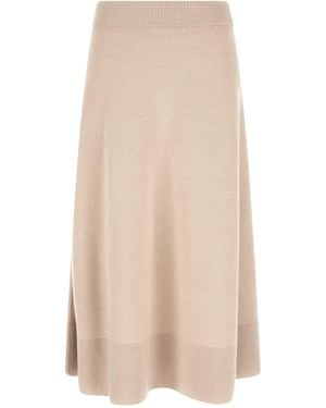 Agnona Knitted Skirt - Natural