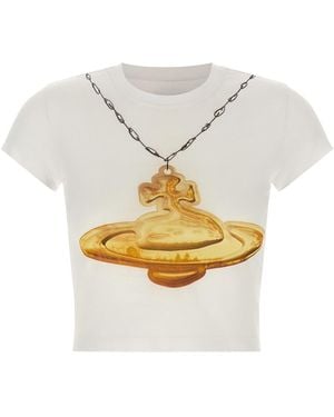 Vivienne Westwood 'gold Orb Classic' T-shirt - White
