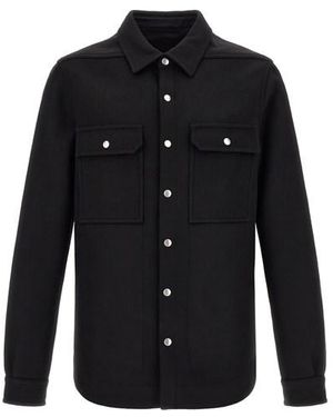 Rick Owens Giacca Overshirt - Nero