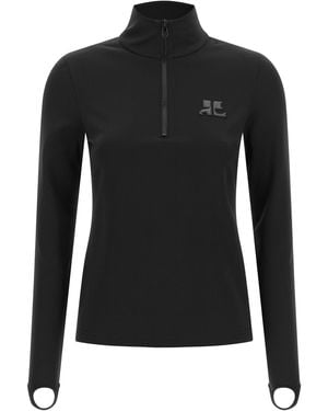 Courreges Pullover "Second-Skin" - Schwarz
