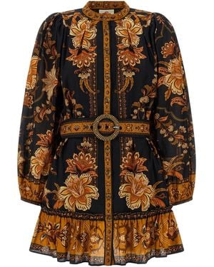 FARM Rio 'majestic Garden Black' Dress - Multicolour