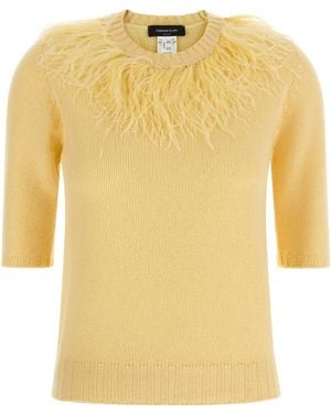 Fabiana Filippi Feather Jumper - Yellow