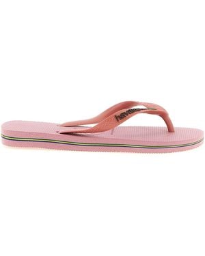 Havaianas Sandal With Contrast Logo - Pink