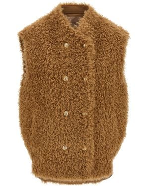 Twinset Teddy Soft Vest - Brown