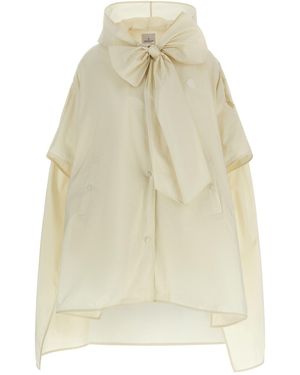 Moncler Taffeta Cape - Natural