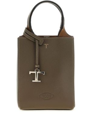 Tod's Borsa A Mano 'T Timeless' Micro - Marrone