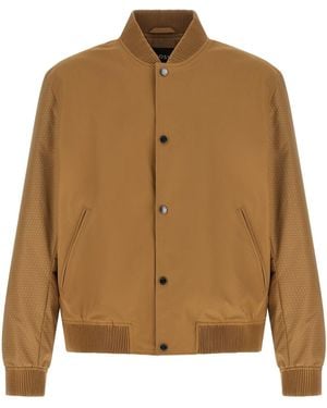 BOSS Bomber Maniche Monogram - Marrone
