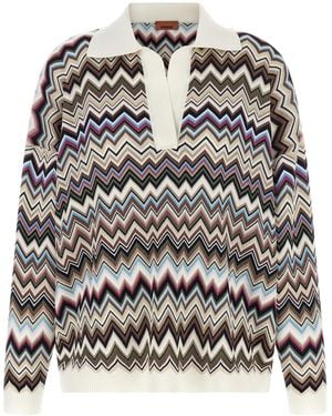 Missoni Zigzag Polo Shirt - Multicolour