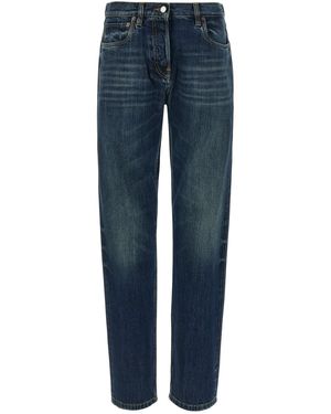Prada Trompe L'Oeil Heart Jeans - Blue