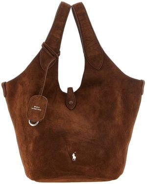 Polo Ralph Lauren 'polo Play' Shopping Bag - Brown