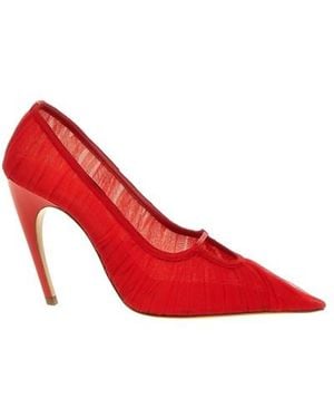 Nensi Dojaka Décolleté tulle - Rosso
