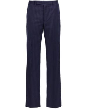 Givenchy Pinstriped Tailored Trousers - Blue
