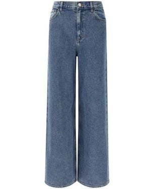 Theory Jeans 'High-Waisted Wide-Leg' - Blu