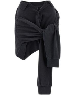 Balenciaga 'knotted Polo' Skirt - Black