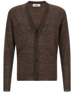 Rivvia Projects Cardigan Aus Leinen Und Seide - Braun