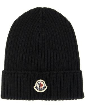 Moncler Wool Beanie - Black