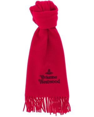 Vivienne Westwood Scarf With Embroidered Logo