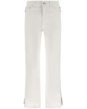 Rabanne Jeans Zip - Bianco