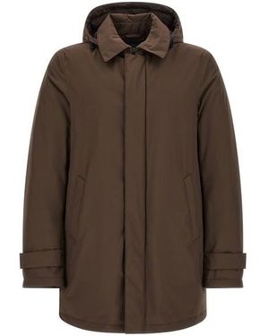 Herno Parka Cappuccio Rimovibile - Marrone