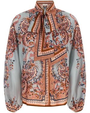 Zimmermann 'aster' Blouse - Pink