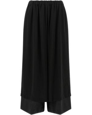 Comme des Garçons Layered Trousers - Black
