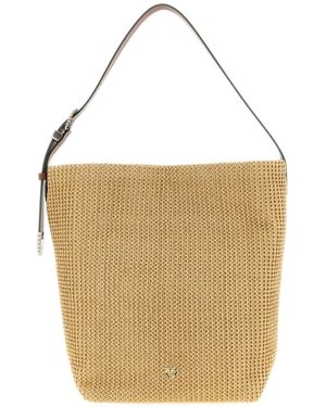 Pinko Raffia Bucket - Natural