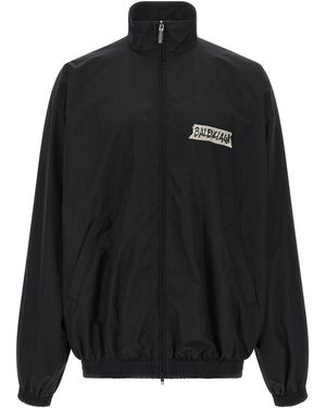 Balenciaga 'masking Tape' Sweatshirt - Black