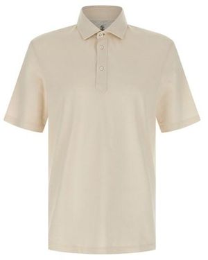 Brunello Cucinelli Polo Cotone - Bianco