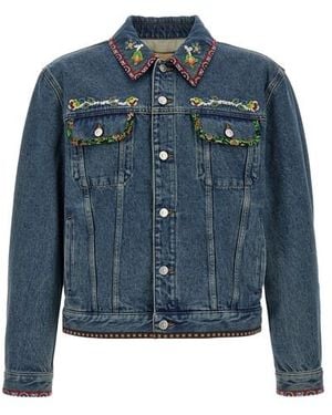 Valentino Garavani Giacca Denim - Blu
