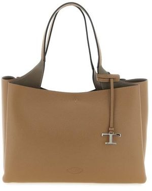 Tod's Shopping 'T Timeless' Media - Marrone