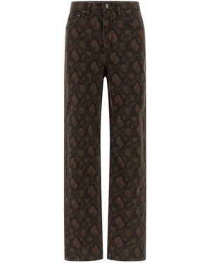 ROTATE BIRGER CHRISTENSEN Animal Print Jeans - Grey