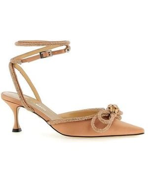 Mach & Mach 'double Bow' Pumps - White