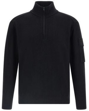 CP COMPANY｜LONG-SLEEVED ZIP-UP/TURTLENECK (Cotton Fleec Sweaters C.P. Company turtleneck | FLEXDOG