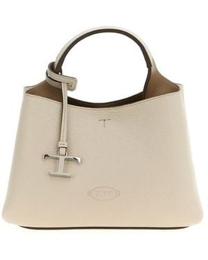 Tod's Borsa A Mano Pelle Micro - Metallizzato