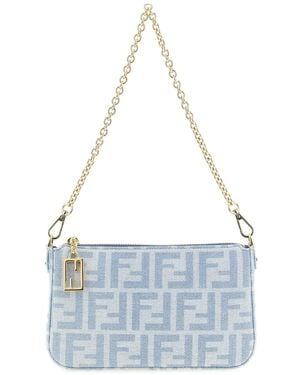 Fendi 'baguette' Pouch - Blue