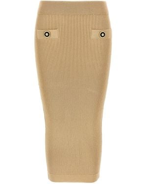 Balmain Pencil Skirt - Brown