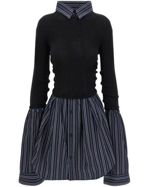 Balenciaga Trompe L'œil Shirt Sweater - Black