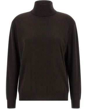 Brunello Cucinelli Monile Turtleneck Jumper - Black