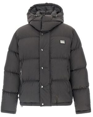 Dolce & Gabbana Piumino Patch Logo - Nero